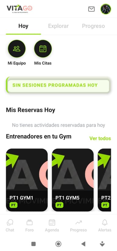 VitaGo dashboard