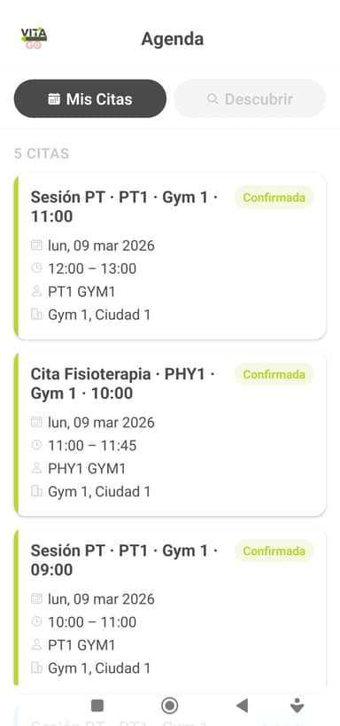 VitaGo agenda